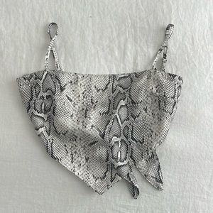 Snake Scarf Top